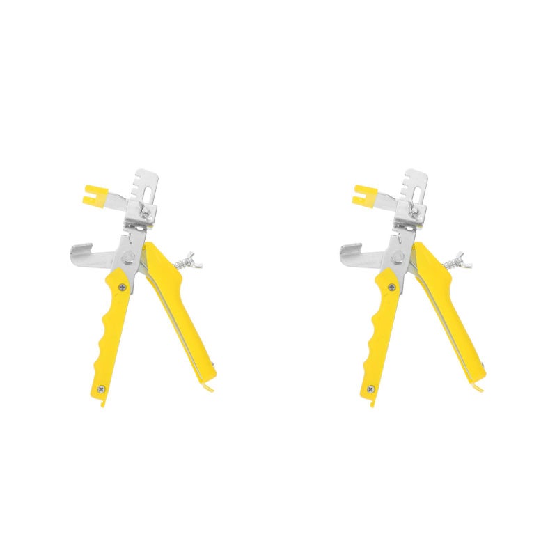 2pcs Tile Positioning Leveler Equalizer Tile Assist Household Room Tile Pusher (Yellow) - Image 5
