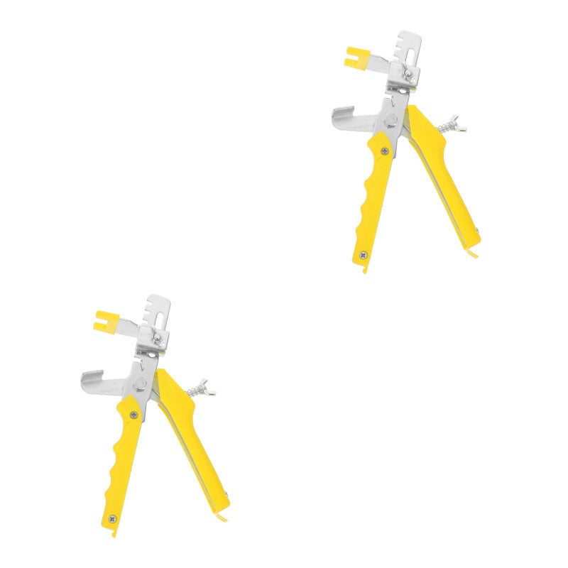 2pcs Tile Positioning Leveler Equalizer Tile Assist Household Room Tile Pusher (Yellow) - Image 4
