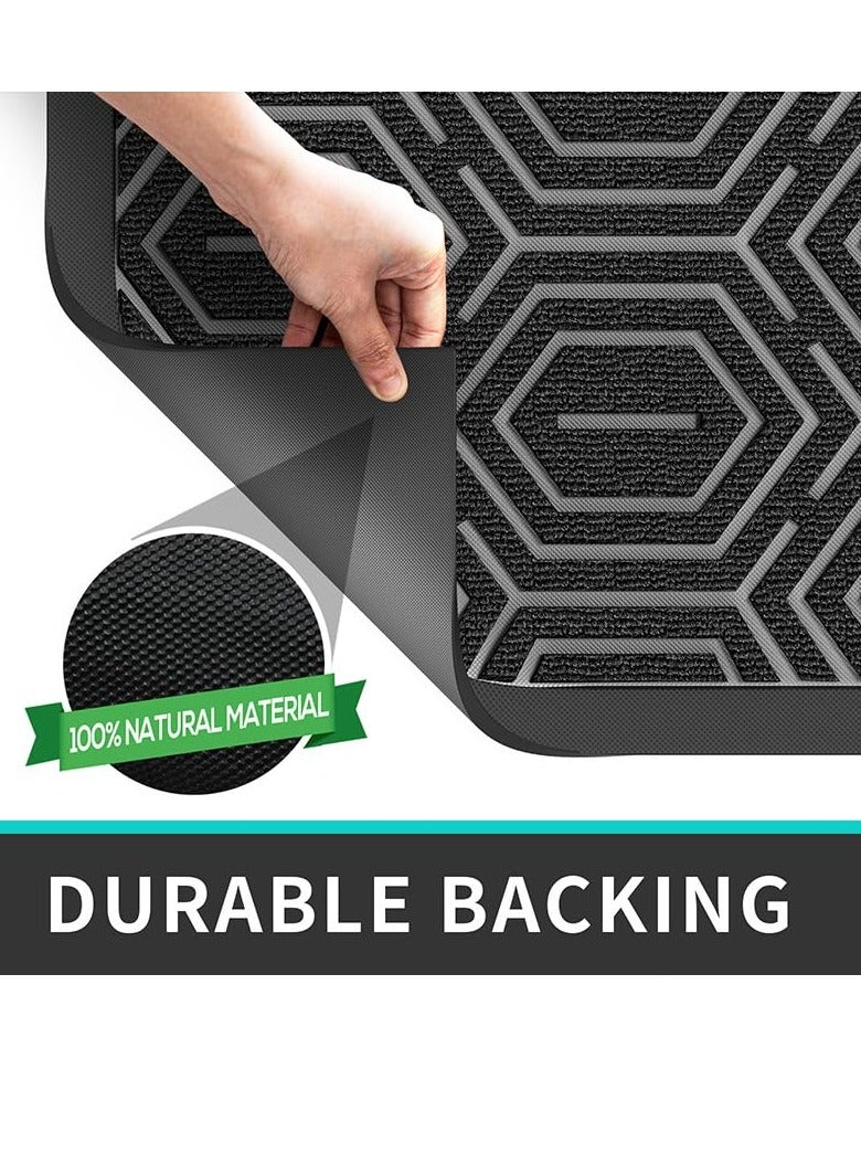 TRASSLE Front Door Mat ,Entrance Doormat Super Absorbent Moistureproof Door Mat,Indoor Outdoor Door Mat Thick Durable Rubber Backed, Welcome Mat for Home Front, Hallway,Patio  - Image 2