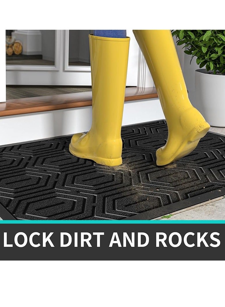 TRASSLE Front Door Mat ,Entrance Doormat Super Absorbent Moistureproof Door Mat,Indoor Outdoor Door Mat Thick Durable Rubber Backed, Welcome Mat for Home Front, Hallway,Patio  - Image 4