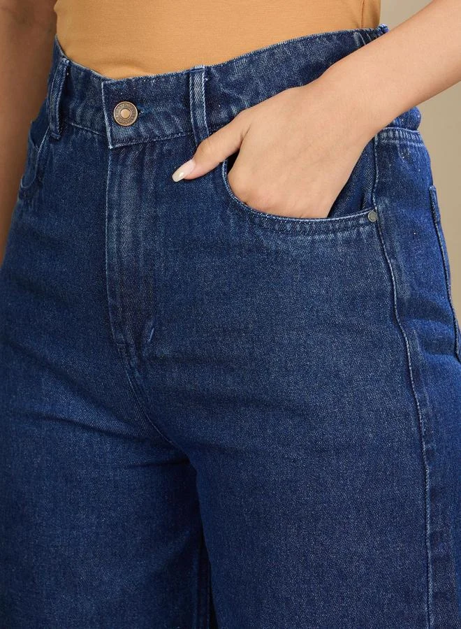 SASSAFRAS Sassafras Women High Rise Straight Fit Jeans