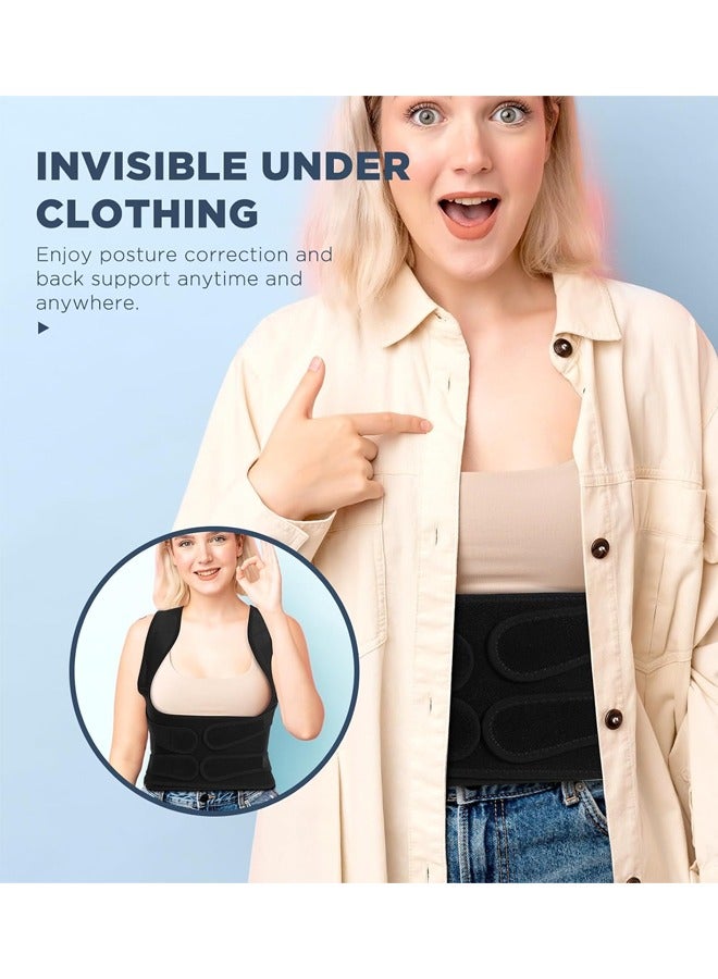 Back Brace Posture Corrector for Women and Men, Scoliosis and Hunchback Correction, Adjustable Back Straightener Provides Shape,siza M - Image 3