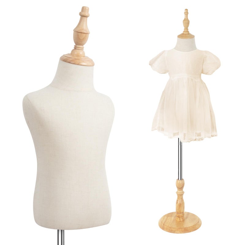 SHAREWIN Child Mannequin, Adjustable Kids Toddler for Apparel Scarf Window Shop Display, 2-3 Years Old - Image 1