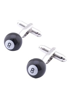 Brass 8-Ball Billiard Pool Game Cufflinks