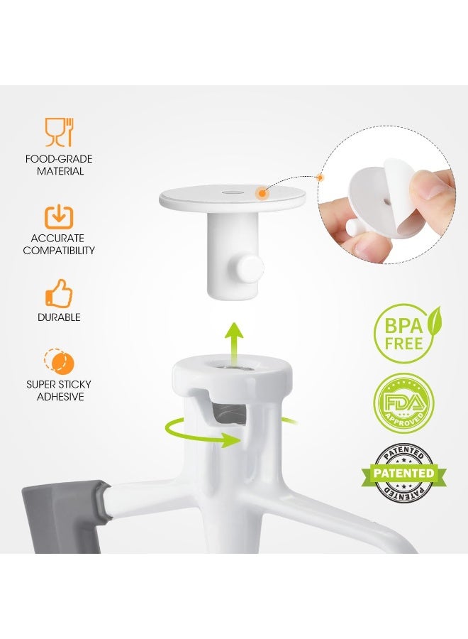AIEVE AIEVE 4 Pack Stand Mixer Attachment Holders Compatible with Kitchenaid Mixer AccessoriesFlex Edge Beater Flat Beater Dough Hooks and Wire Whip Organizer  - Image 4