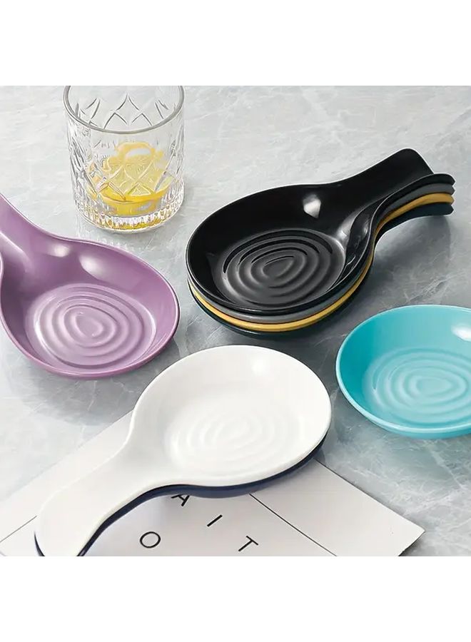2pcs White Heat Resistant PP Spoon Rests Non Slip Kitchen Utensil Holders - Image 5