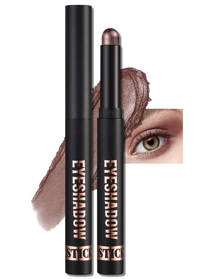Erinde Shimmer Cream Eyeshadow Stick, Long Lasting Metallic Eye Shadow Stick, Waterproof Creamy Glitter Eyeshadow Pencil, High Pigment Blendable Neutral Eye Makeup, 09 Cocoa Shimmer - Image 1