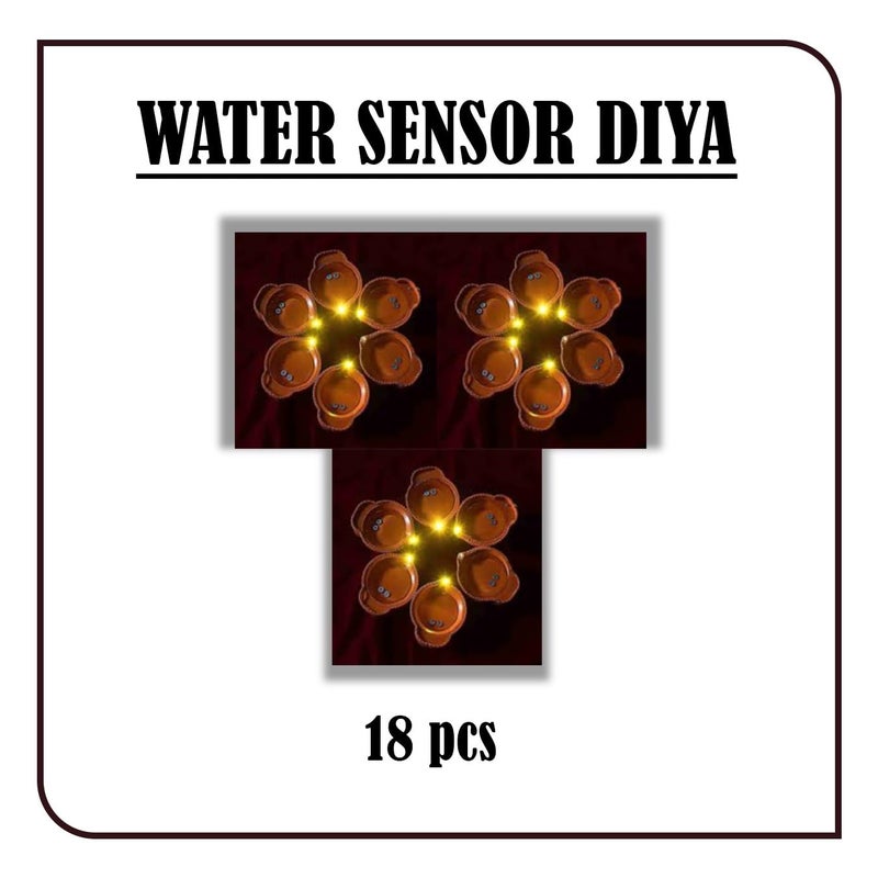 Bindian شموع LED حساسة للماء | شموع زخرفية بدون لهب مع بطاريات قابلة للاستبدال | خالية من الدخان وآمنة وقابلة لإعادة الاستخدام لزينة المهرجانات (عبوة من 18) - Image 2
