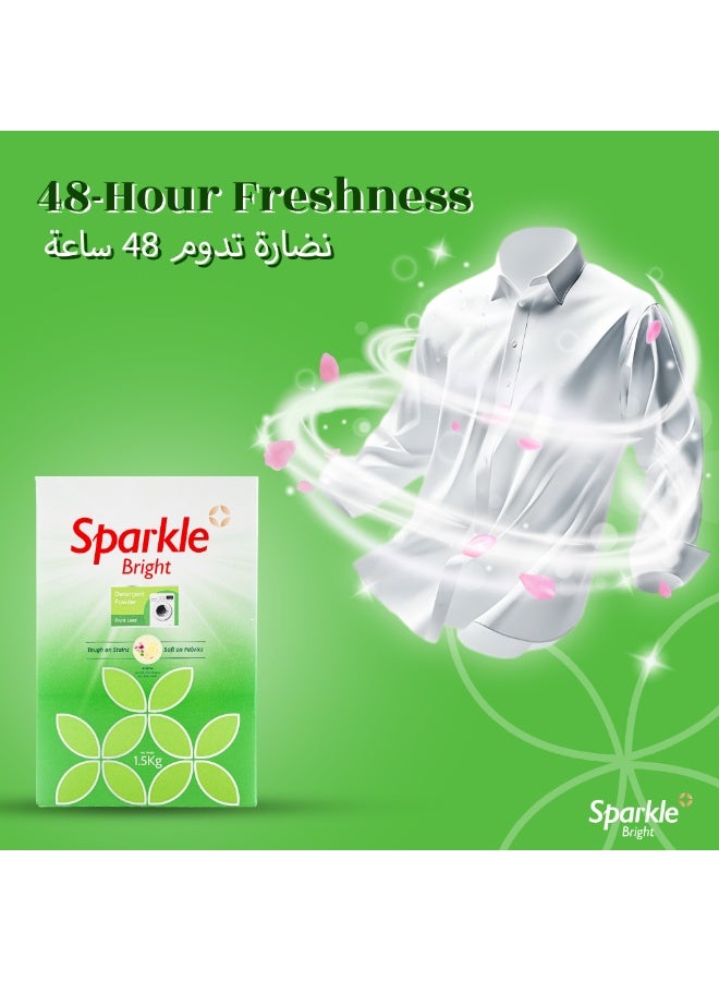 سباركل برايت  مسحوق غسيل سباركل برايت 1.5 كجم – للغسالات الأمامية، لجميع أنواع الأقمشة - Image 5