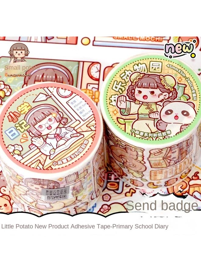 Bluejw New Small Potato Hand Account Tape New 24 Solar Terms World Hand Account And Paper Account Sub-packaging Suit - Image 2