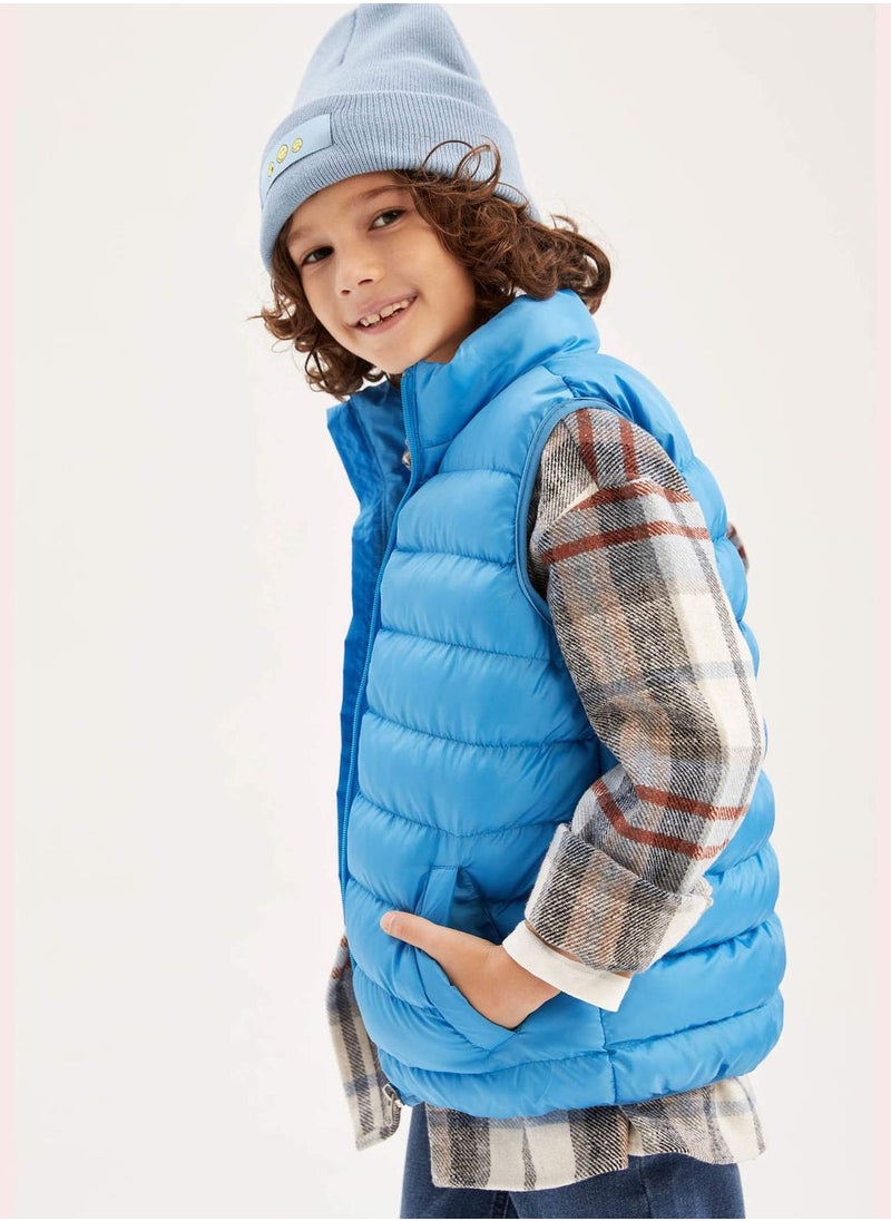 DeFacto Boy High Neck Sleeveless Outer Wear Vest  - Image 3
