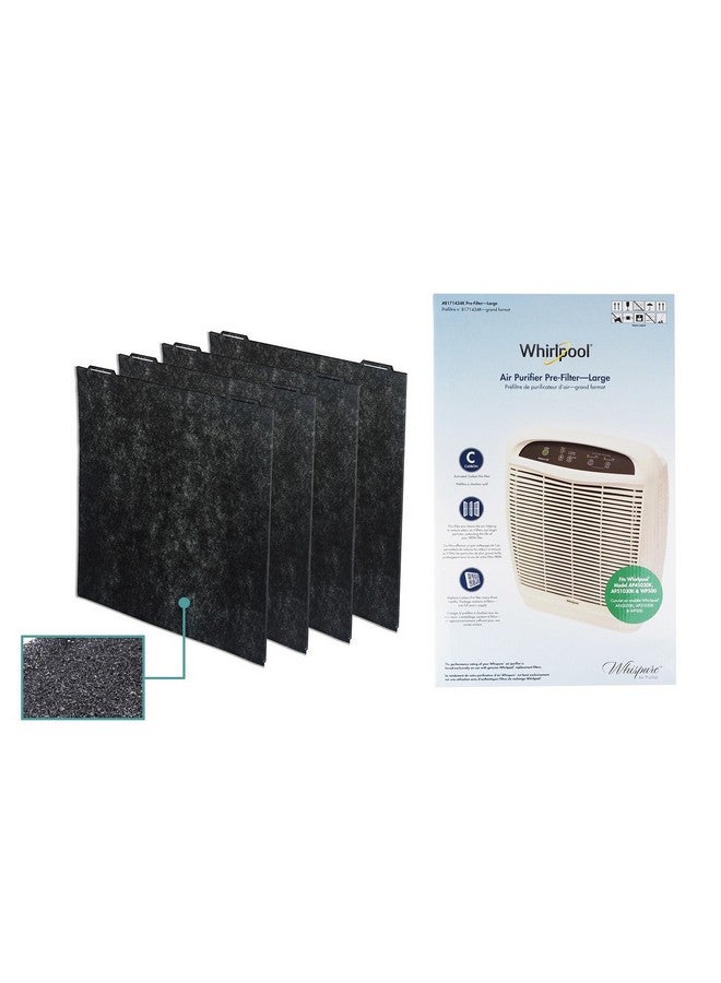 Whirlpool 8171434K (8171434), 4-Pack (Large), Air Purifier Active Carbon Pre-Filters, Fits Air Purifier Model AP51030K, AP45030K, APR45130L, WP500, 18x16.5 inch - Image 3