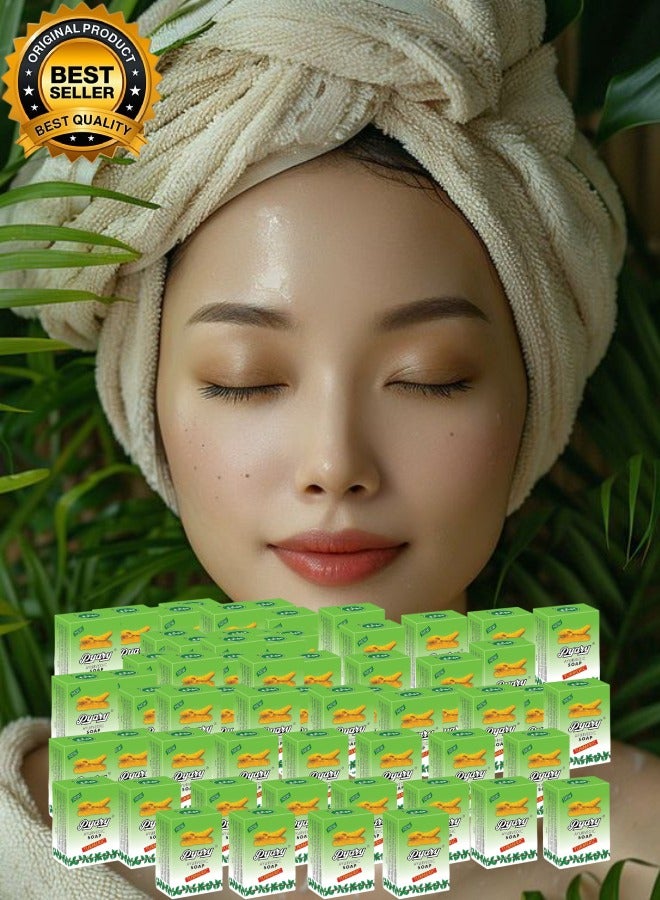 Pyary 62 Pieces Ayurvedic Turmeric Soap 75gram - Image 1