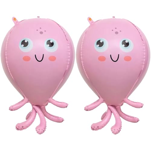 SAMOKA Octopus Balloons2 PCS 28 Inch Under The Sea BalloonsOctopus Birthday DecorationsOctopus Party DecorationsUnder The Sea Party Decorations - Image 1