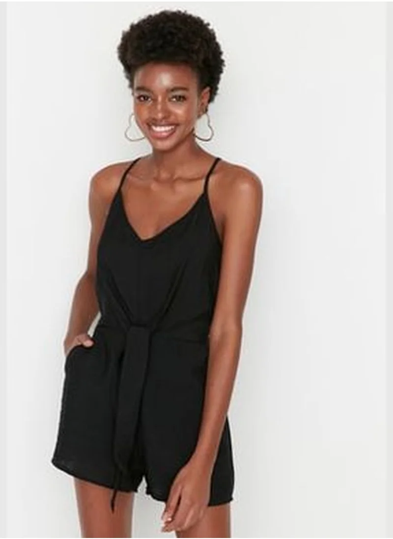 trendyol Black Woven Dress & Rompers & Rompers TWOSS22TU0300