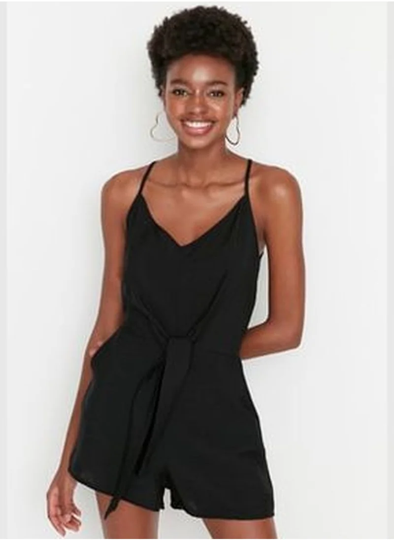 trendyol Black Woven Dress & Rompers & Rompers TWOSS22TU0300