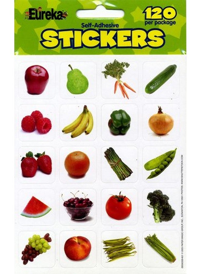 EUREKA Fruits And Vegetables Photos Stickers - Image 1