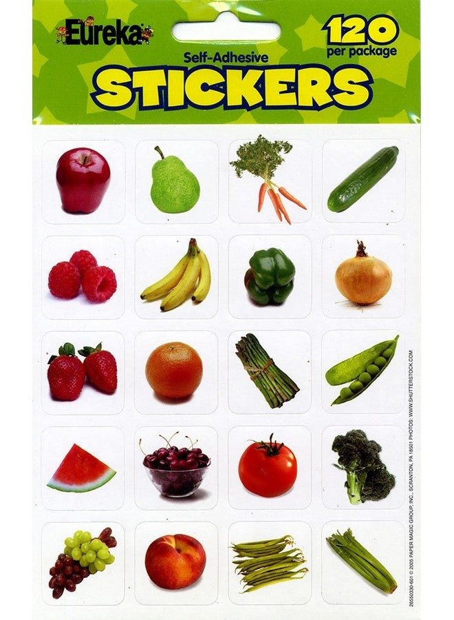 EUREKA Fruits And Vegetables Photos Stickers - Image 2