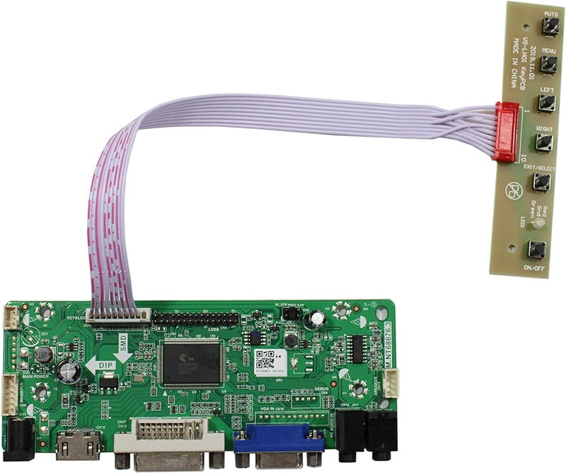 VSDISPLAY DVI VGA Audio LCD Controller Board 68676 Compatible with 32" 32 inch 1920x1080 HV320FHB N00 N02 N10 N80 N4K F40 LVDS Interface LCD Screen - Image 1