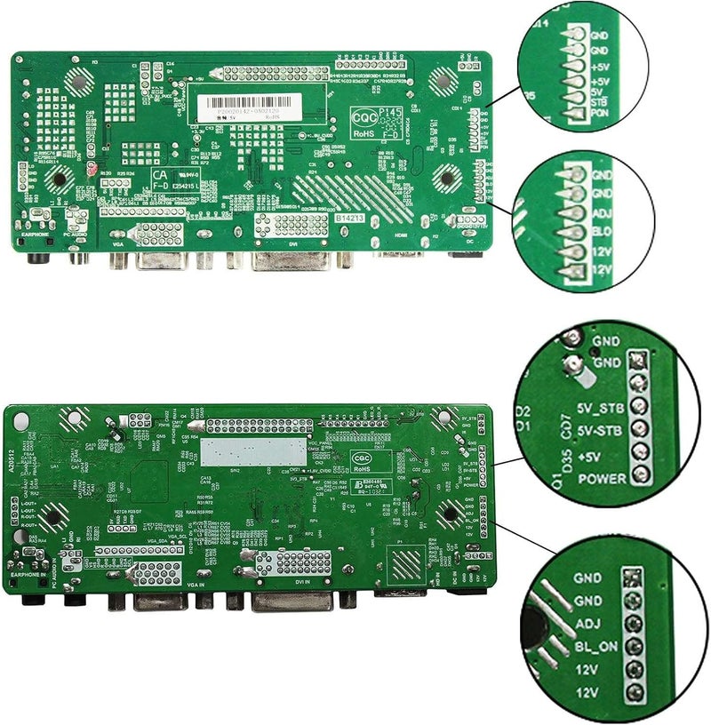 VSDISPLAY DVI VGA Audio LCD Controller Board 68676 Compatible with 32" 32 inch 1920x1080 HV320FHB N00 N02 N10 N80 N4K F40 LVDS Interface LCD Screen - Image 3