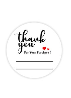 Top label Thank You For Your Purchase Stickersthank You Labels With Lineswritable Stickers For Businessbakerycafeboutiques2 Inch 500 Pcs Per Pack  - Image 1