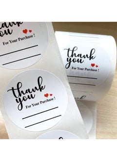 Top label Thank You For Your Purchase Stickersthank You Labels With Lineswritable Stickers For Businessbakerycafeboutiques2 Inch 500 Pcs Per Pack  - Image 3