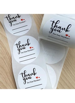 Top label Thank You For Your Purchase Stickersthank You Labels With Lineswritable Stickers For Businessbakerycafeboutiques2 Inch 500 Pcs Per Pack  - Image 2