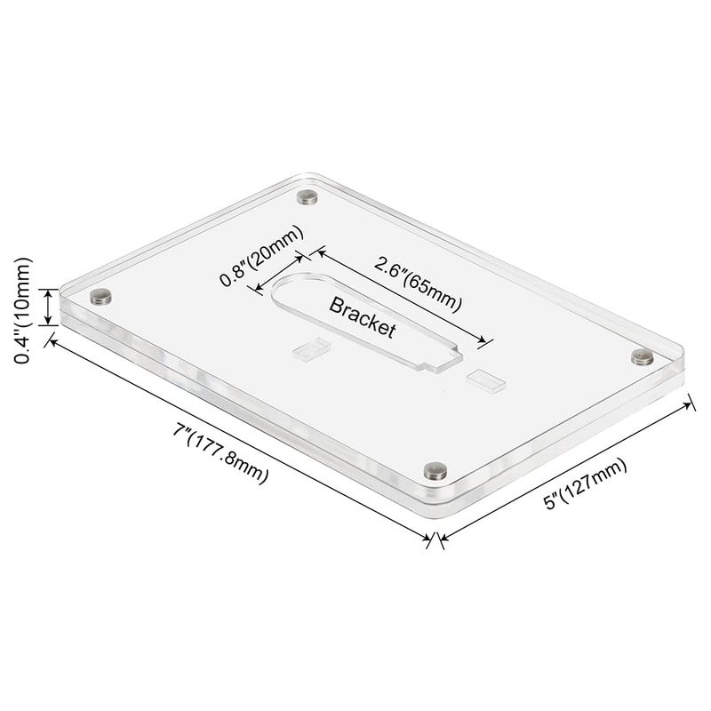 ECOSEAO 5x7 Minimalist Picture Frame Acrylic Glass Photo Frame with Desktop Display Horizontally or Vertically - Image 2