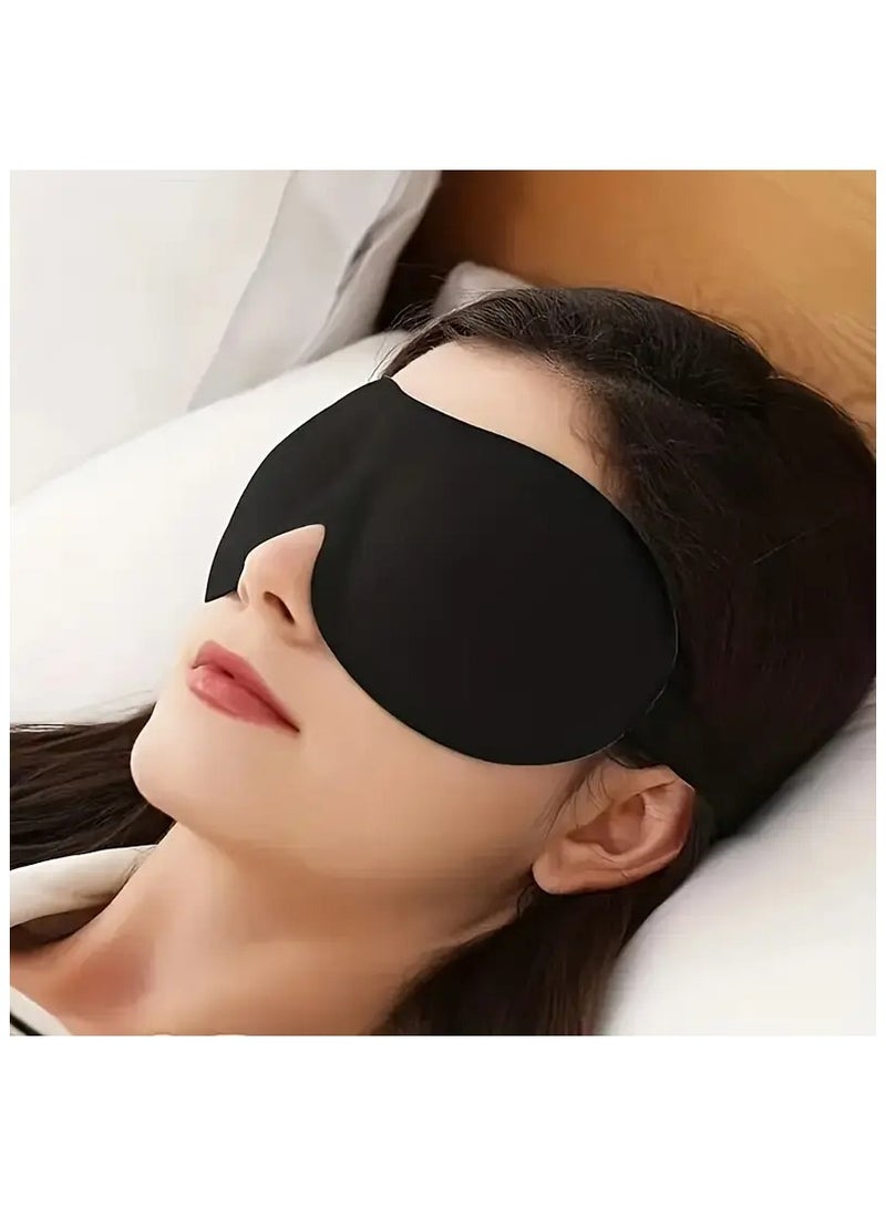 2 Pcs - 3D Soft Padded Lightweight Sleep Eye Mask for Relaxation and Comfort While Sleeping - Image 2