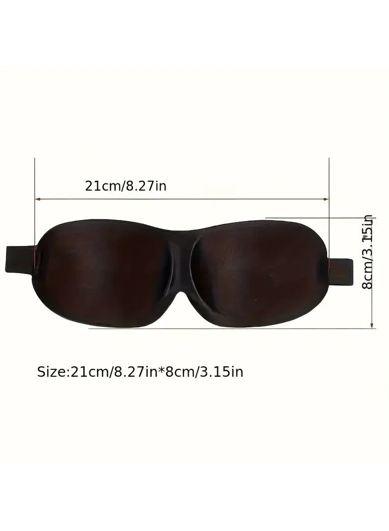 2 Pcs - 3D Soft Padded Lightweight Sleep Eye Mask for Relaxation and Comfort While Sleeping - Image 3