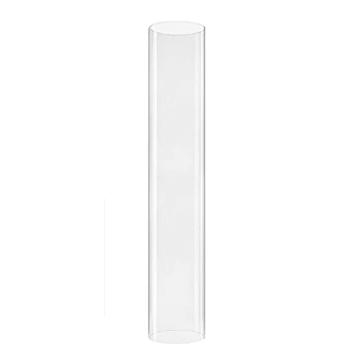 CYS EXCEL D3 H16 Glass Open Ended Hurricane Candleholder Bottomless Cylinder Sleeve Clear Chimney Shade Tube Cover 1 Piece