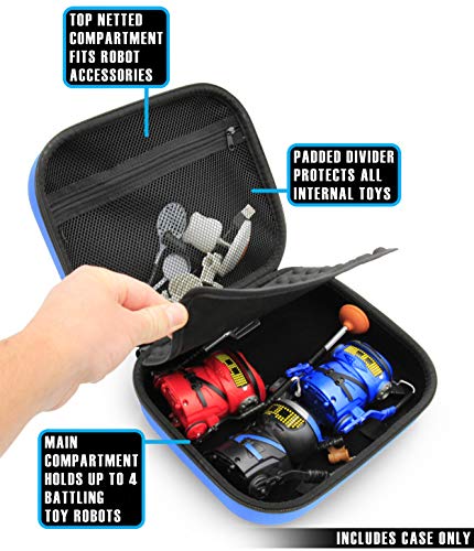 CASEMATIX Robot Case Compatible With 4 Ninja Bots Battle Bots and Ninja Toys Accessories, Includes Case Only - Image 5