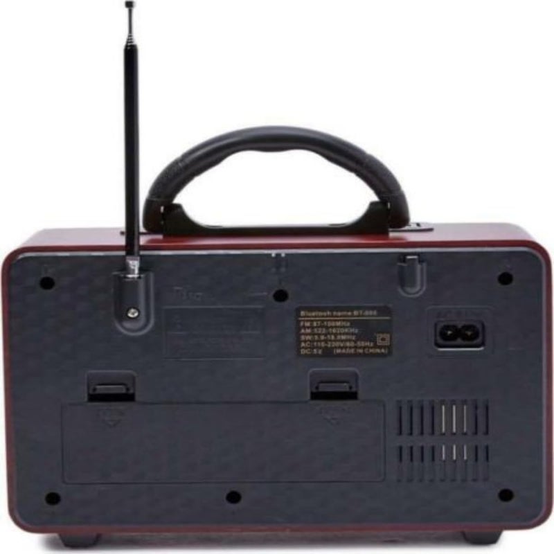 Derovan Retro Bluetooth Speaker – Mini Wireless FM Radio with USB/TF Card/AUX Input, 3D Surround Sound, 1200mAh Battery, Vintage Design – Ideal Gift for Music Lovers - Image 3