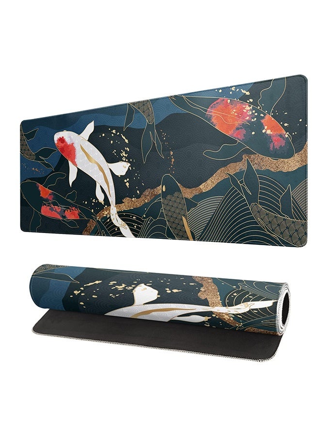 Peachjoy Extended Gaming Mouse Pad, 31.5x11.8 Inch Large Mouse Mat Desk Pad with 3mm Non-Slip Rubber Base and Stitched Edge, Japanese Style Gaming Mouse Pad for Work, Game, Office, Home. - Image 1