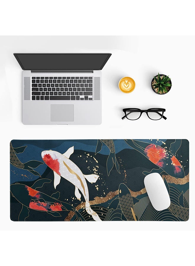 Peachjoy Extended Gaming Mouse Pad, 31.5x11.8 Inch Large Mouse Mat Desk Pad with 3mm Non-Slip Rubber Base and Stitched Edge, Japanese Style Gaming Mouse Pad for Work, Game, Office, Home. - Image 2