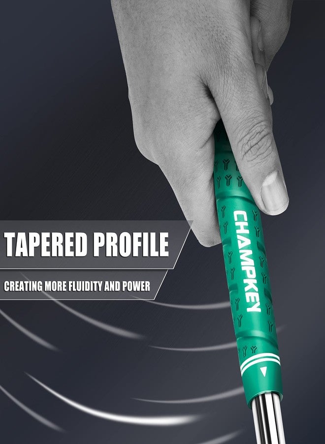 CHAMPKEY WRAP-Y Rubber Golf Grips 13 Pack Come with All Repair Kits - High Feedback and Traction Golf Club Grips(Standard, Green) - Image 5