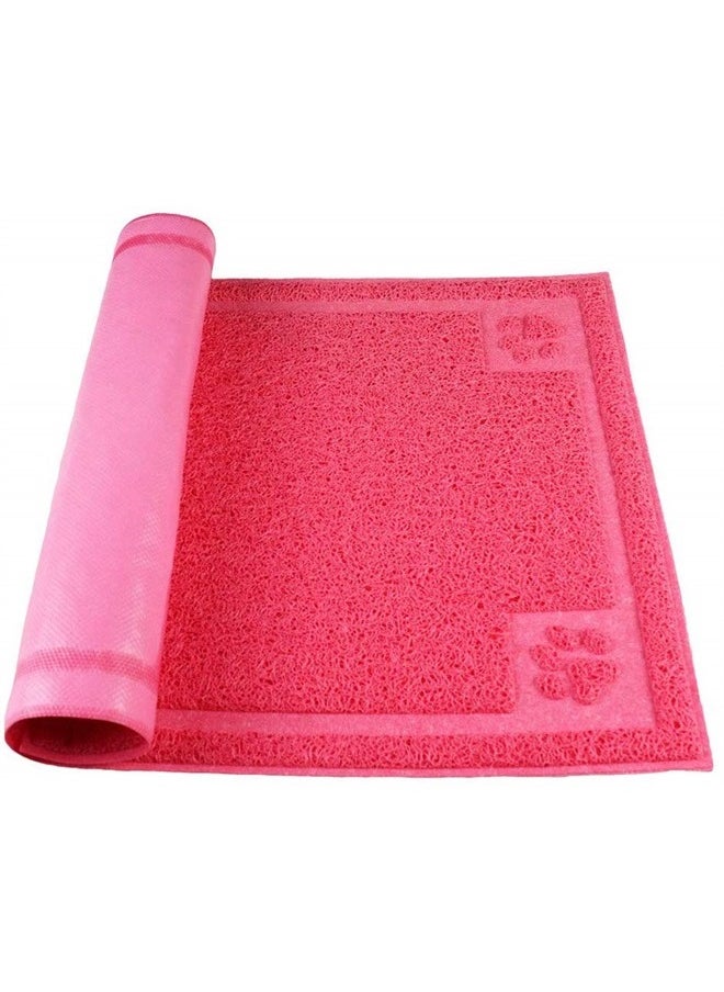 Darkyazi Pet Feeding Mat Large for Dogs and Cats,24"×36" Flexible and Easy to Clean Feeding Mat,Best for Non Slip Waterproof Feeding Mat (Rose red) 