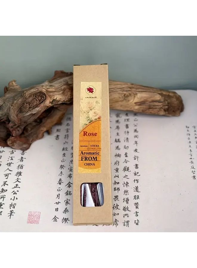 Rose Scented Reed Diffuser Sticks with Essential Oil Fragrance Powder for Home Office Yoga Meditation - Image 1