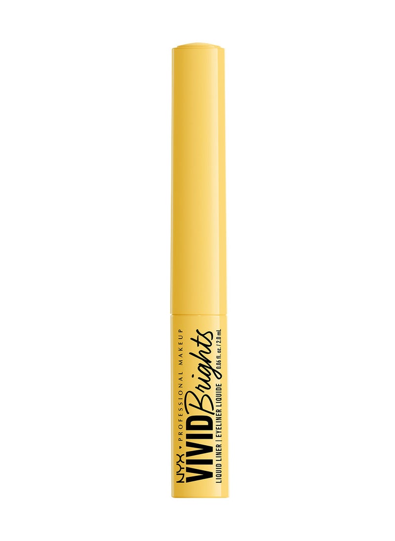 NYX PROFESSIONAL MAKEUP محدد العيون السائل الملون Vivid Brights - Had Me At Yellow  - Image 1