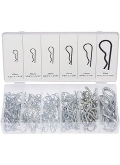 Neiko 50457A Hair Pin Assortment Kit, 150 Piece | Zinc Plated Steel Clips For Use on Hitch Lock System  - Image 1