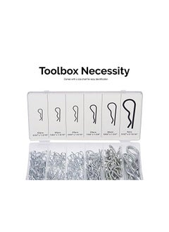 Neiko 50457A Hair Pin Assortment Kit, 150 Piece | Zinc Plated Steel Clips For Use on Hitch Lock System  - Image 5