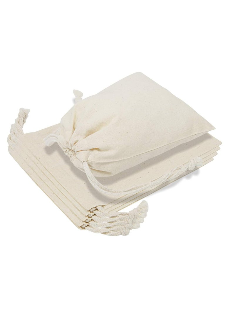 Oasisgalore 12-Pack Reusable Muslin Bags with Drawstrings for Shopping & Storage，Cotton Bags  - Image 1