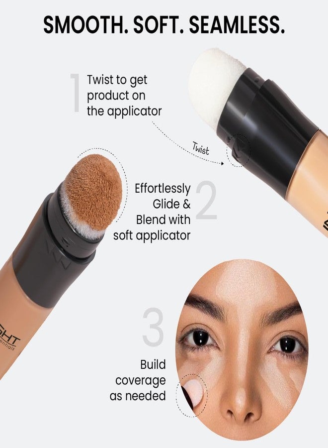 INSIGHT Airbase Concealer with Medium to Full Coverage | Natural Finish | Crease-Resistant & Long-Lasting | Lightweight | For All Skin Types - (Warm Honey) - 9g - Image 3