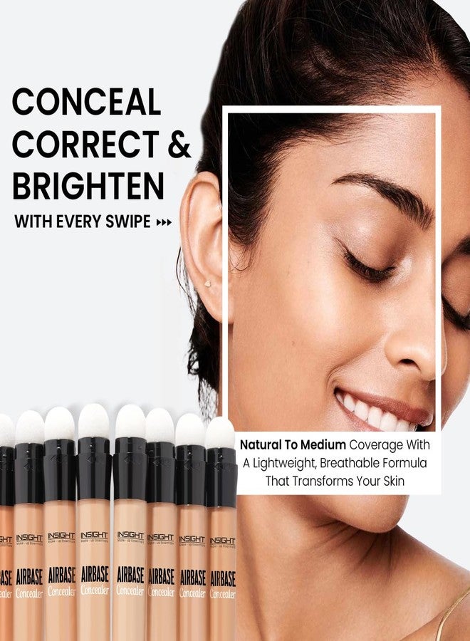 INSIGHT Airbase Concealer with Medium to Full Coverage | Natural Finish | Crease-Resistant & Long-Lasting | Lightweight | For All Skin Types - (Warm Honey) - 9g - Image 2