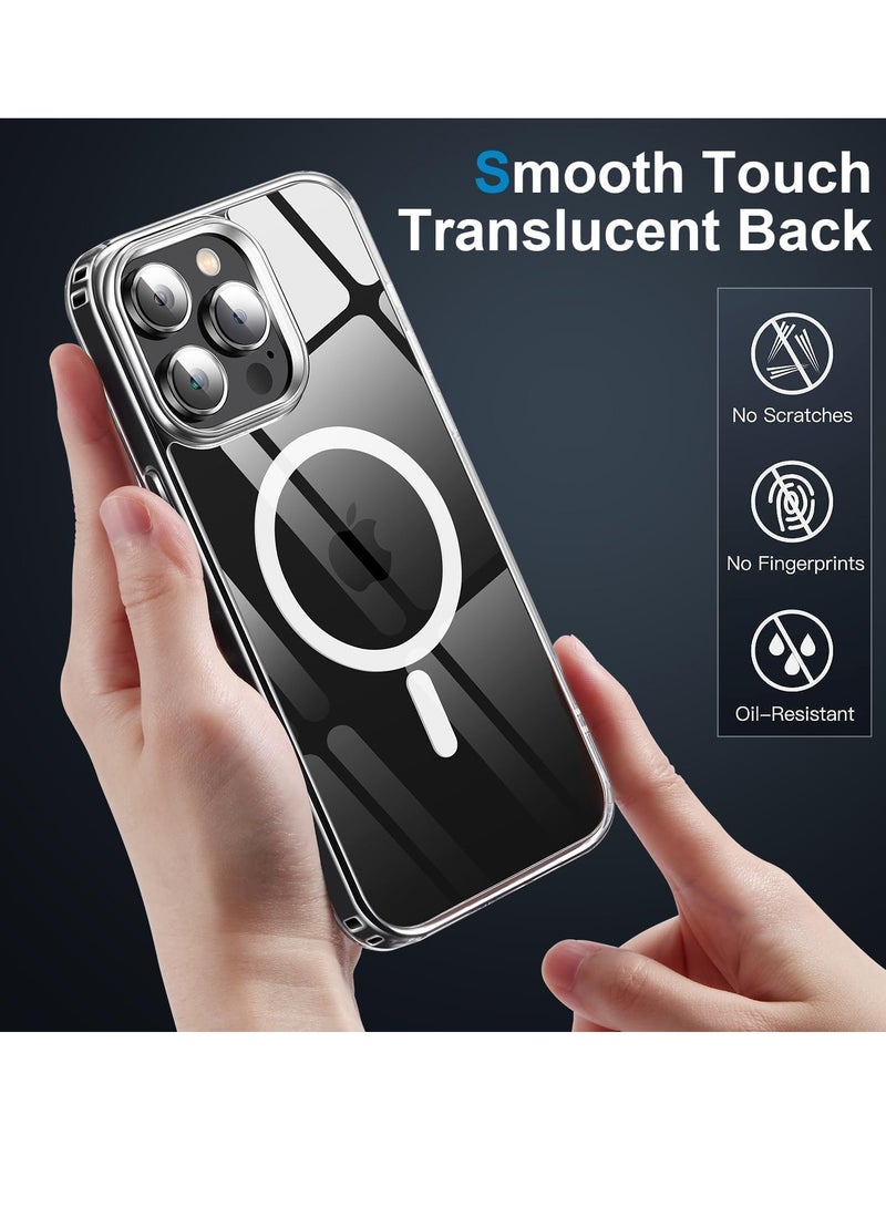 ELTRAZONE Magnetic Case for iPhone 15 Pro Max 6.7" Compatible with Mag-Safe Wireless Charging, Shockproof Protective Phone Case Cover For iPhone 15 Pro Max (Clear) - Image 5