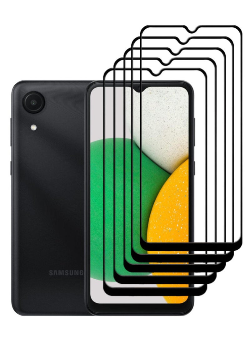 أكاليكس 5 قطع، جودة ممتازة، واقي شاشة لهاتف سامسونج جالاكسي A03 كور - Image 1