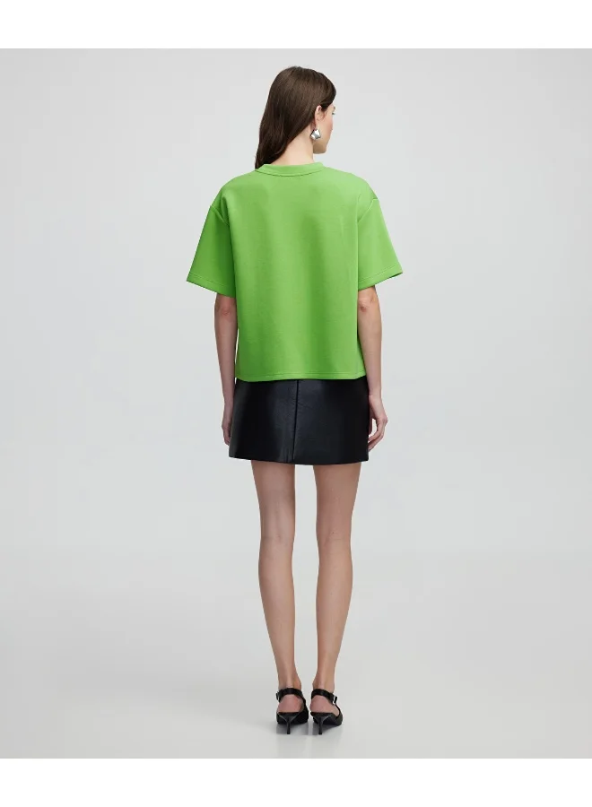 Ipekyol Short Sleeve Mixed Sweatshirt