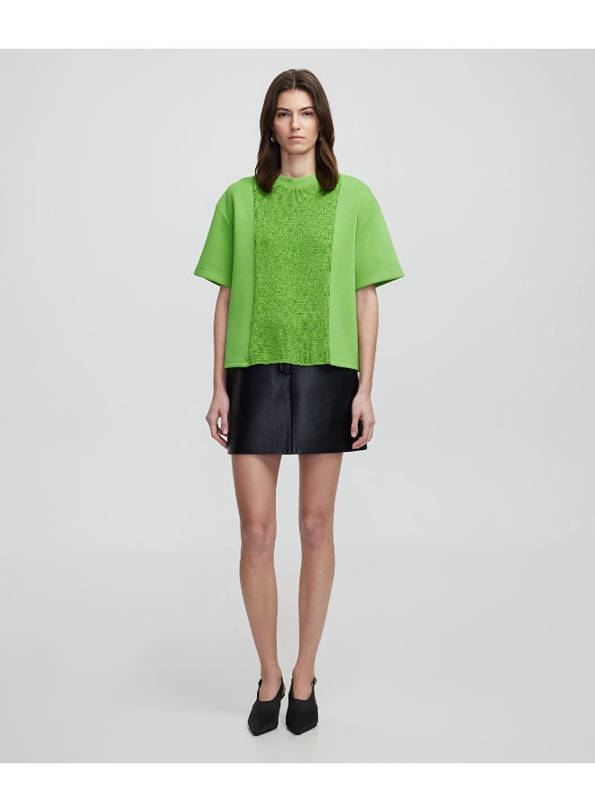 Ipekyol Short Sleeve Mixed Sweatshirt - Image 3