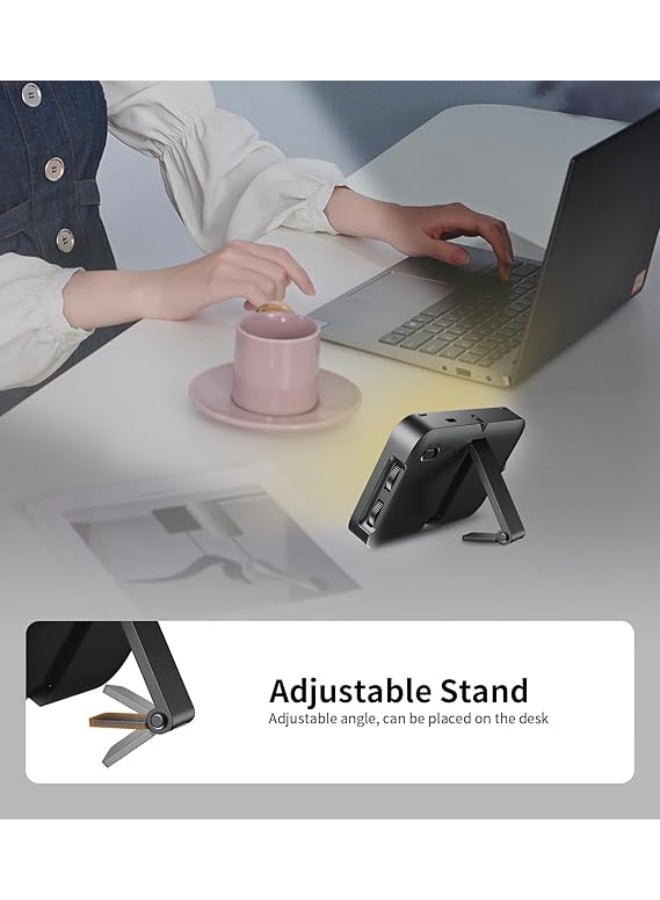 تونوف ضوء هاتف مع موزع ضوء ناعم، ضوء كاميرا قابل للشحن مع حذاء بارد ومشبك، ألوان متعددة، حامل مدمج للدعم، مصباح سيلفي محمول للهاتف/الجهاز اللوحي/الكمبيوتر المحمول/الكاميرا - Image 3