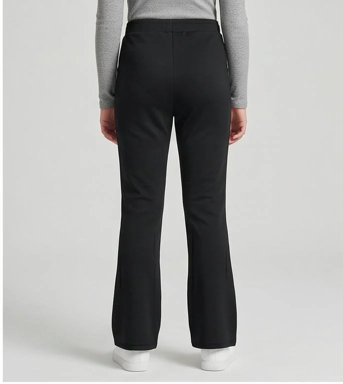 Redtag Senior Girls Black Flared Ponte Leggings